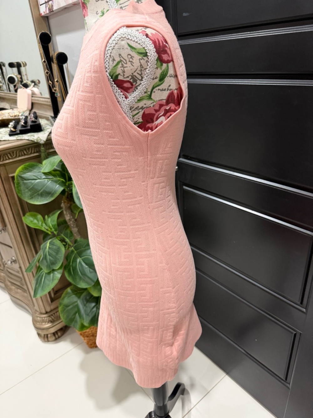 Fendi Pink Textured Knit Mini Dress - Picture 4 of 16